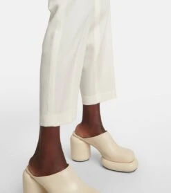 Jil Sander Gerade Hose Aus Wolle -LORO PIANA Verkaufsgeschäft P00745461 d2