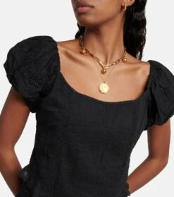 LoveShackFancy Top Breonna Aus Baumwolle -LORO PIANA Verkaufsgeschäft P00746390 d1