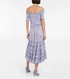 Bedrucktes Midikleid Soledad 7 Bedrucktes Midikleid Soledad -LORO PIANA Verkaufsgeschäft P00746483 b2