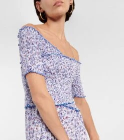 Bedrucktes Midikleid Soledad 8 Bedrucktes Midikleid Soledad -LORO PIANA Verkaufsgeschäft P00746483 d1