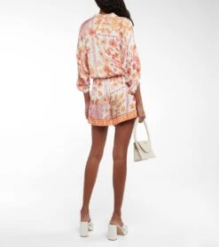 Bedruckte Shorts Isabelle Aus Satin -LORO PIANA Verkaufsgeschäft P00746488 b2