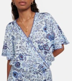 Bedrucktes Top Becca Aus Crêpe -LORO PIANA Verkaufsgeschäft P00746514 d1