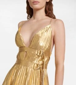 Plissiertes Midikleid Winda -LORO PIANA Verkaufsgeschäft P00747183 d1