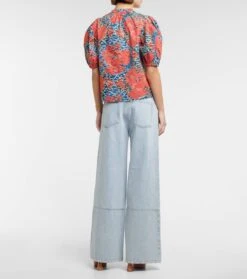 ULLA JOHNSON Top Tillie Aus Baumwollpopeline -LORO PIANA Verkaufsgeschäft P00747627 b2