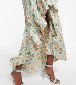 Bedrucktes Maxikleid Gerbera Aus Leinen -LORO PIANA Verkaufsgeschäft P00749465 d2