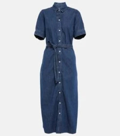 FRAME Hemdblusenkleid Aus Denim