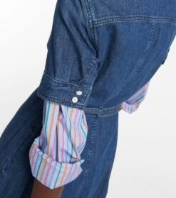 FRAME Hemdblusenkleid Aus Denim -LORO PIANA Verkaufsgeschäft P00749669 d3