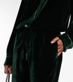 High-Rise-Hose Aus Samt -LORO PIANA Verkaufsgeschäft P00749707 d1