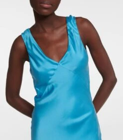 Slipdress Bordeaux Aus Seide -LORO PIANA Verkaufsgeschäft P00749714 d1