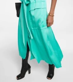 Victoria Beckham Midikleid Trench Aus Crêpe -LORO PIANA Verkaufsgeschäft P00750006 d2