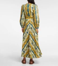 Bedrucktes Midikleid Quinn Aus Leinen -LORO PIANA Verkaufsgeschäft P00750492 b2