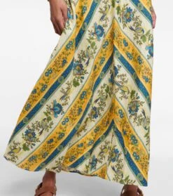 Bedrucktes Midikleid Quinn Aus Leinen -LORO PIANA Verkaufsgeschäft P00750492 d2