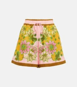 Bedruckte Shorts Winnie Aus Leinen