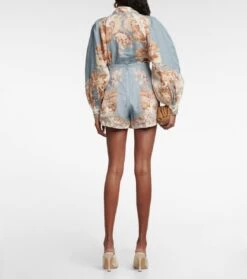 Bedruckte Shorts Blythe Aus Leinen -LORO PIANA Verkaufsgeschäft P00750513 b2