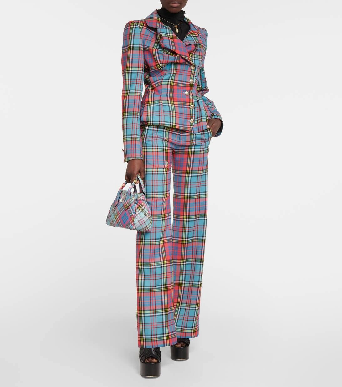 Vivienne Westwood Weite High-Rise-Hose Aus Wolle 2 Vivienne Westwood Weite High-Rise-Hose Aus Wolle – Bild 2