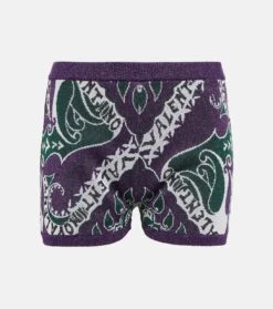 Valentino Bedruckte High-Rise Shorts