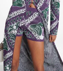 Valentino Bedruckte High-Rise Shorts -LORO PIANA Verkaufsgeschäft P00751545 d1