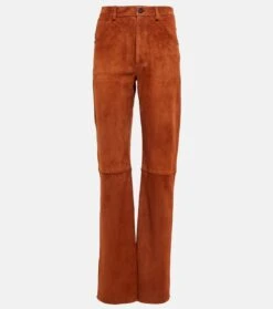 Gerade Hose Neil Aus Veloursleder