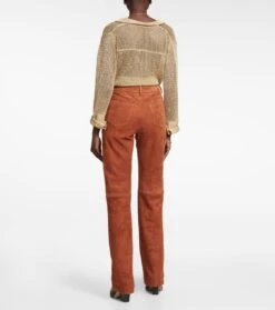 Gerade Hose Neil Aus Veloursleder -LORO PIANA Verkaufsgeschäft P00751594 b2