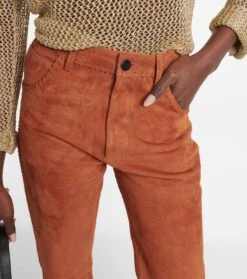 Gerade Hose Neil Aus Veloursleder -LORO PIANA Verkaufsgeschäft P00751594 d1