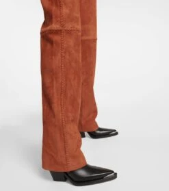 Gerade Hose Neil Aus Veloursleder -LORO PIANA Verkaufsgeschäft P00751594 d2