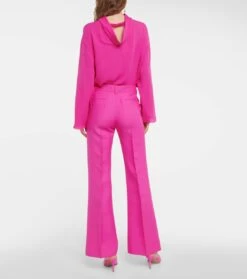 Valentino Schlaghose Aus Crêpe Couture -LORO PIANA Verkaufsgeschäft P00751640 b2