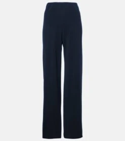 Vince High-Rise-Hose Aus Crêpe