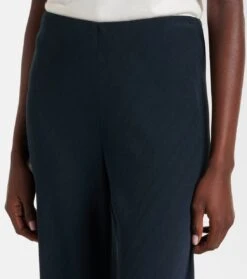 Vince High-Rise-Hose Aus Crêpe -LORO PIANA Verkaufsgeschäft P00751888 d1
