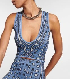 Midikleid Hannah Aus Jacquard-Strick -LORO PIANA Verkaufsgeschäft P00752022 d1