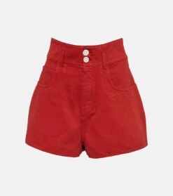 ALAIA High-Rise Shorts Aus Baumwolle
