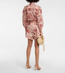 Zimmermann High-Rise Shorts Vitali Aus Leinen -LORO PIANA Verkaufsgeschäft P00752692 b2