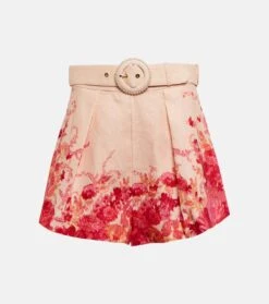 Zimmermann Shorts High Tide Aus Leinen