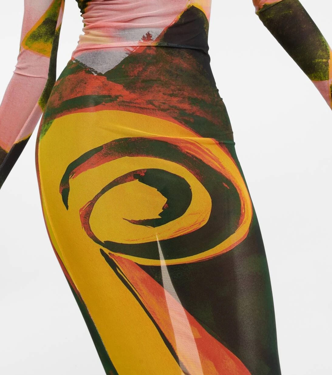 Bedrucktes Maxikleid High Tide Aus Mesh 5 Bedrucktes Maxikleid High Tide Aus Mesh – Bild 5