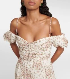 GIAMBATTISTA VALLI Maxikleid Aus Seiden-Georgette -LORO PIANA Verkaufsgeschäft P00753868 d1