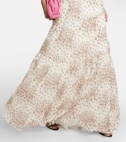 GIAMBATTISTA VALLI Maxikleid Aus Seiden-Georgette -LORO PIANA Verkaufsgeschäft P00753868 d2