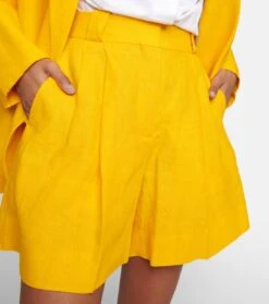 Shorts Fell Aus Leinen -LORO PIANA Verkaufsgeschäft P00754004 d1