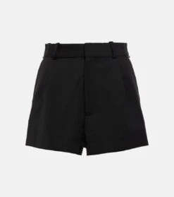 Area Verzierte Shorts Aus Woll-Crêpe