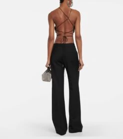 Area Verzierte Hose Aus Woll-Crêpe -LORO PIANA Verkaufsgeschäft P00755531 b2