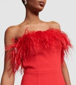 Rebecca Vallance Robe Scarlett Mit Federn -LORO PIANA Verkaufsgeschäft P00755717 d1