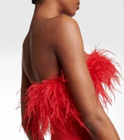 Rebecca Vallance Robe Scarlett Mit Federn -LORO PIANA Verkaufsgeschäft P00755717 d2