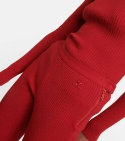 COURREGES High-Rise-Schlaghose Aus Rippstrick -LORO PIANA Verkaufsgeschäft P00756136 d1