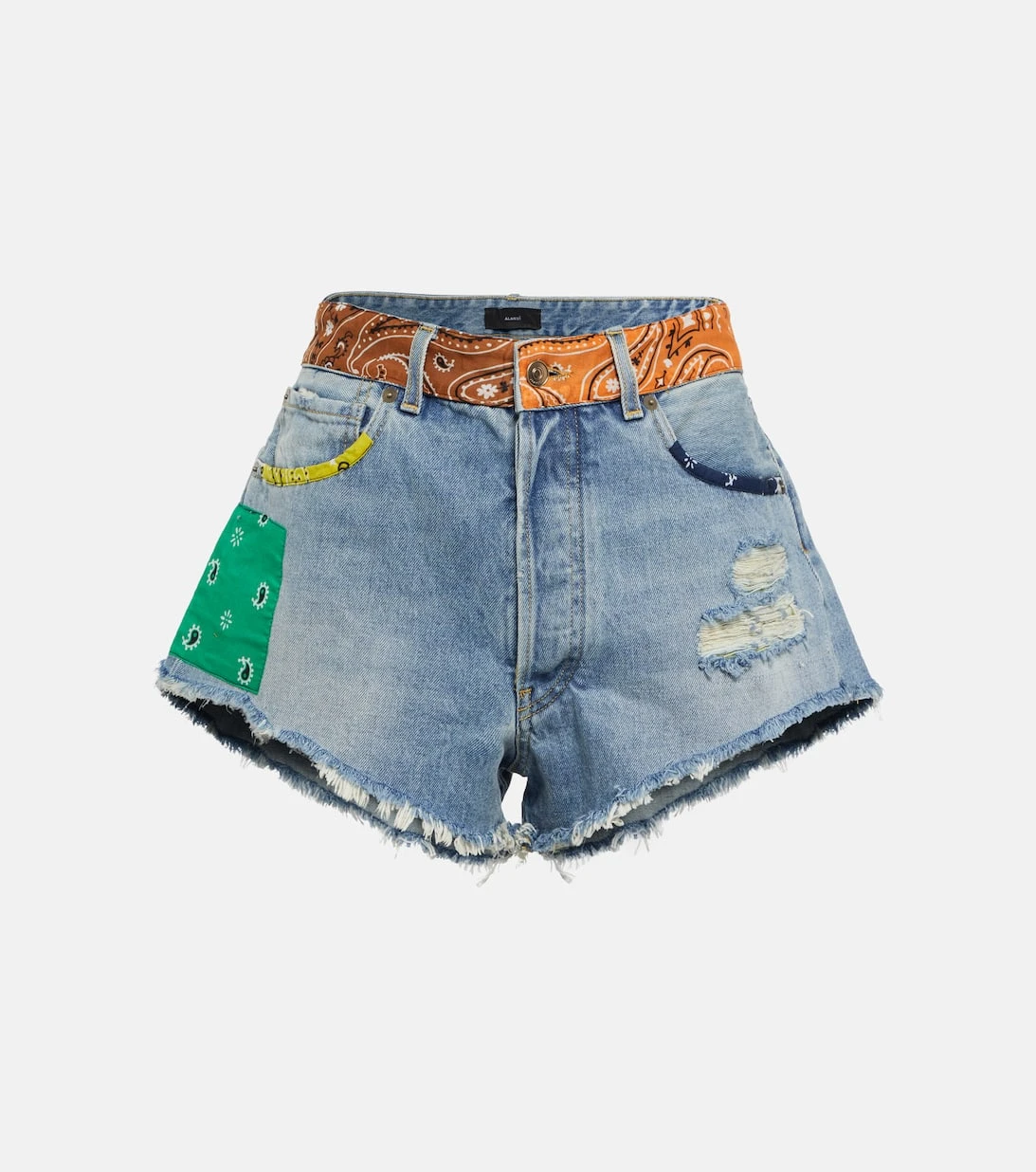 Alanui Jeansshorts California Patchwork 1 Alanui Jeansshorts California Patchwork