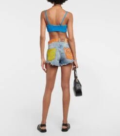 Alanui Jeansshorts California Patchwork 7 Alanui Jeansshorts California Patchwork -LORO PIANA Verkaufsgeschäft P00756562 b2