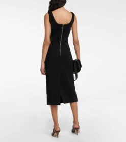 Max Mara Midikleid Onagro Aus Einem Wollgemisch -LORO PIANA Verkaufsgeschäft P00756658 b2