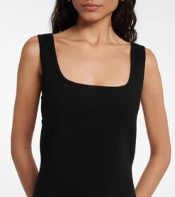 Max Mara Midikleid Onagro Aus Einem Wollgemisch -LORO PIANA Verkaufsgeschäft P00756658 d1