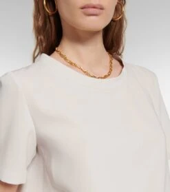 T-Shirt Tessile Aus Cady -LORO PIANA Verkaufsgeschäft P00756778 d1