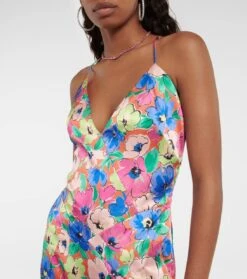 ROTATE Birger Christensen Bedrucktes Maxikleid -LORO PIANA Verkaufsgeschäft P00757286 d1