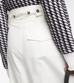 Bottega Veneta High-Rise-Hose Aus Popeline -LORO PIANA Verkaufsgeschäft P00758287 d3