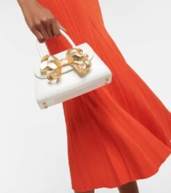 SELF PORTRAIT Off-Shoulder-Midikleid Aus Rippstrick -LORO PIANA Verkaufsgeschäft P00758333 d2