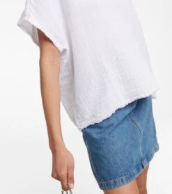 Velvet T-Shirt Elsa Aus Baumwolle -LORO PIANA Verkaufsgeschäft P00758951 d2